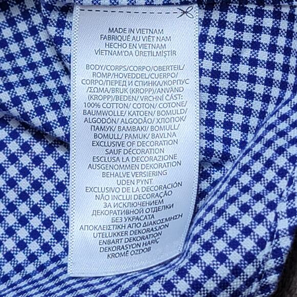 Polo Ralph Lauren "OXFORD" Slim Fit Button Down Blue Gingham Men's Shirt Size XL - Picture 14 of 15